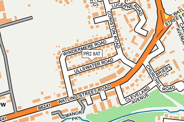 PR2 8AT map - OS OpenMap – Local (Ordnance Survey)
