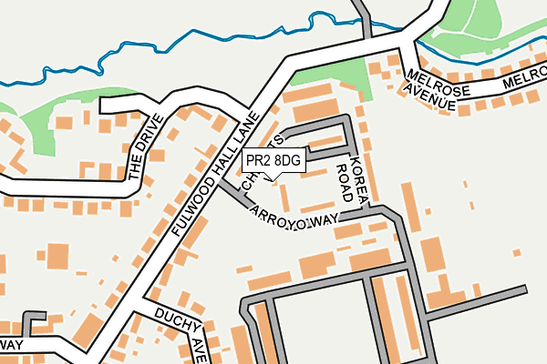 PR2 8DG map - OS OpenMap – Local (Ordnance Survey)