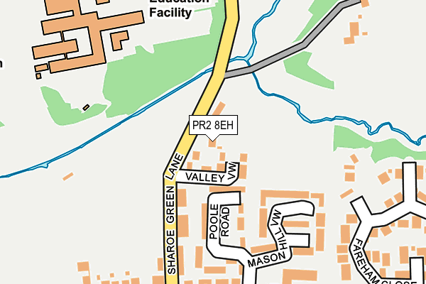 PR2 8EH map - OS OpenMap – Local (Ordnance Survey)
