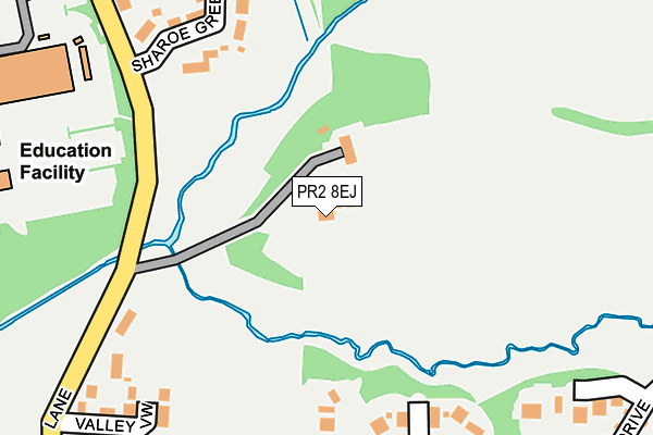 PR2 8EJ map - OS OpenMap – Local (Ordnance Survey)