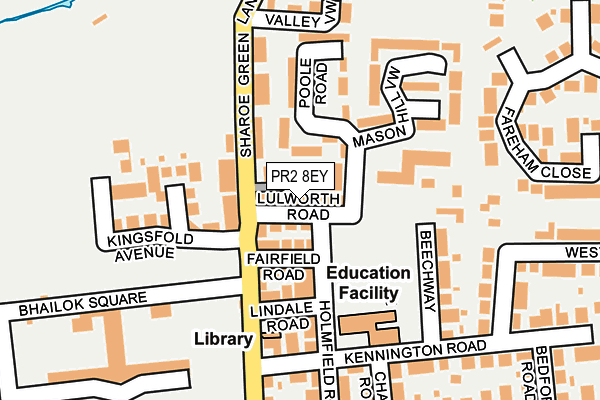 PR2 8EY map - OS OpenMap – Local (Ordnance Survey)