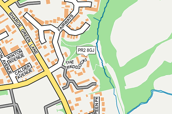 PR2 8GJ map - OS OpenMap – Local (Ordnance Survey)