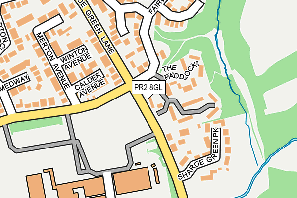 PR2 8GL map - OS OpenMap – Local (Ordnance Survey)