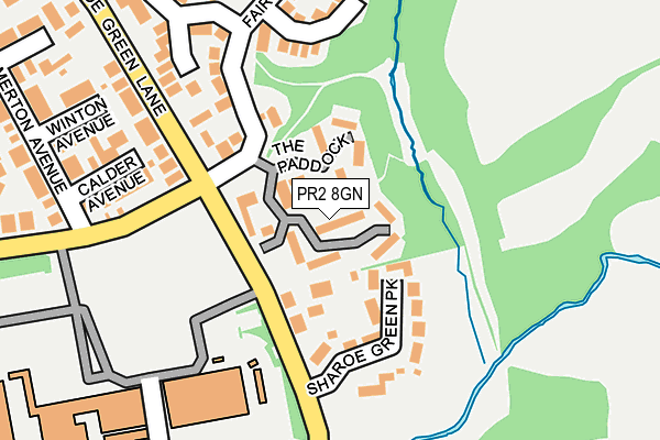 PR2 8GN map - OS OpenMap – Local (Ordnance Survey)