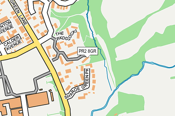 PR2 8GR map - OS OpenMap – Local (Ordnance Survey)