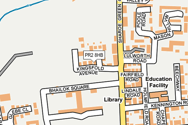 PR2 8HB map - OS OpenMap – Local (Ordnance Survey)