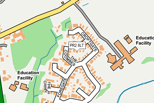 PR2 8LT map - OS OpenMap – Local (Ordnance Survey)