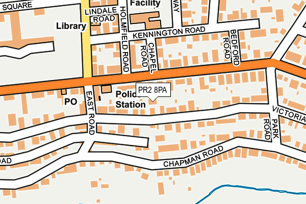PR2 8PA map - OS OpenMap – Local (Ordnance Survey)