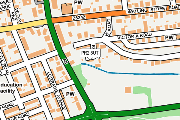 PR2 8UT map - OS OpenMap – Local (Ordnance Survey)
