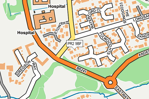 PR2 9BF map - OS OpenMap – Local (Ordnance Survey)