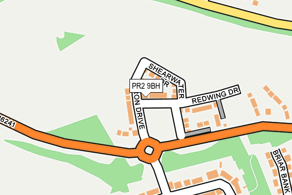 PR2 9BH map - OS OpenMap – Local (Ordnance Survey)