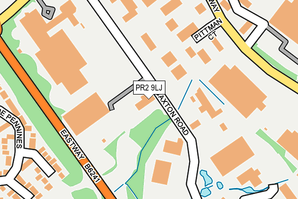 PR2 9LJ map - OS OpenMap – Local (Ordnance Survey)