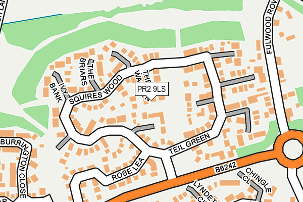 PR2 9LS map - OS OpenMap – Local (Ordnance Survey)