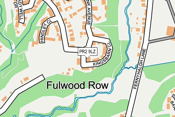 PR2 9LZ map - OS OpenMap – Local (Ordnance Survey)