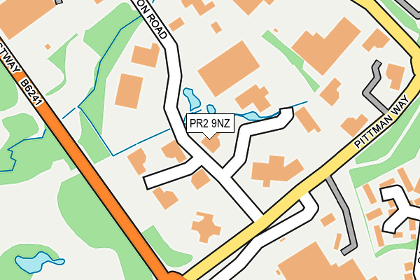 PR2 9NZ map - OS OpenMap – Local (Ordnance Survey)