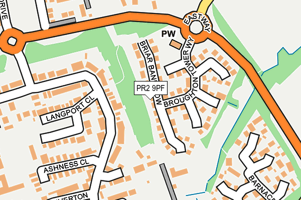 PR2 9PF map - OS OpenMap – Local (Ordnance Survey)