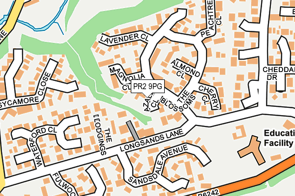 PR2 9PG map - OS OpenMap – Local (Ordnance Survey)