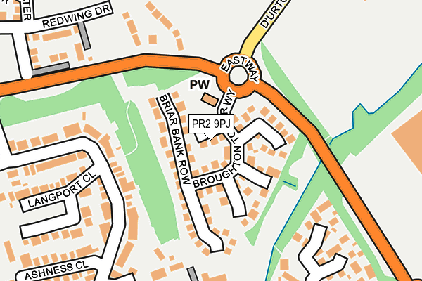 PR2 9PJ map - OS OpenMap – Local (Ordnance Survey)