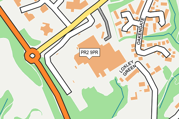 PR2 9PR map - OS OpenMap – Local (Ordnance Survey)