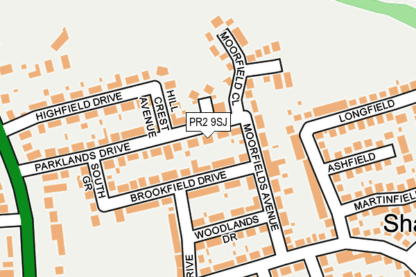 PR2 9SJ map - OS OpenMap – Local (Ordnance Survey)