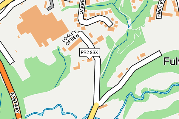 PR2 9SX map - OS OpenMap – Local (Ordnance Survey)