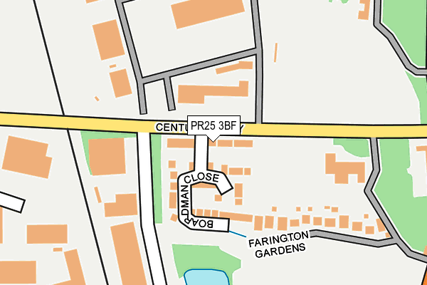 PR25 3BF map - OS OpenMap – Local (Ordnance Survey)