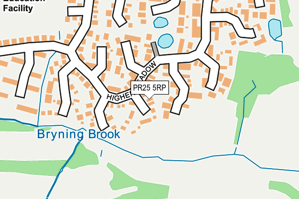 PR25 5RP map - OS OpenMap – Local (Ordnance Survey)