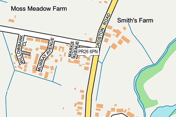 Map of GAMERS PRESTON LIMITED at local scale