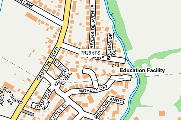 PR26 6PS map - OS OpenMap – Local (Ordnance Survey)
