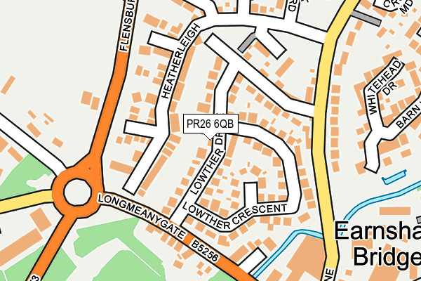 PR26 6QB map - OS OpenMap – Local (Ordnance Survey)