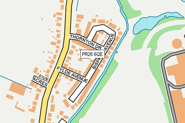 PR26 6QE map - OS OpenMap – Local (Ordnance Survey)