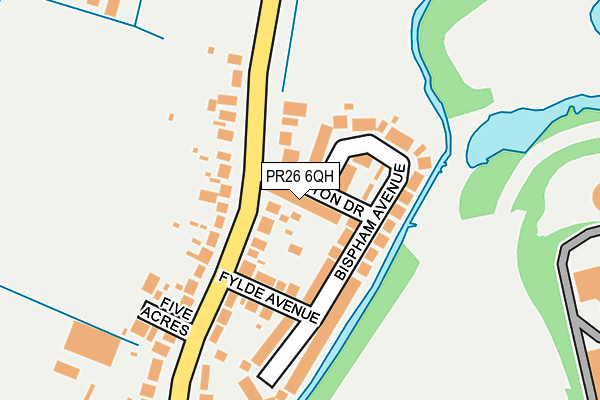 PR26 6QH map - OS OpenMap – Local (Ordnance Survey)