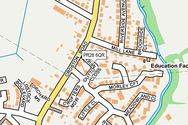 PR26 6QR map - OS OpenMap – Local (Ordnance Survey)