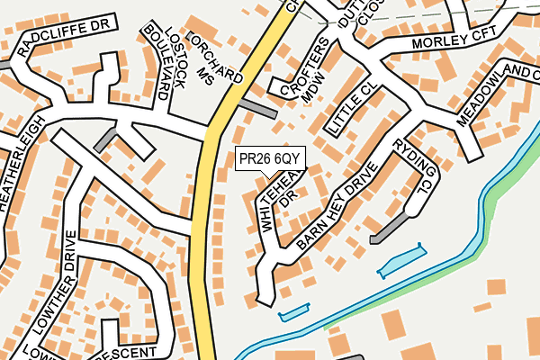 PR26 6QY map - OS OpenMap – Local (Ordnance Survey)