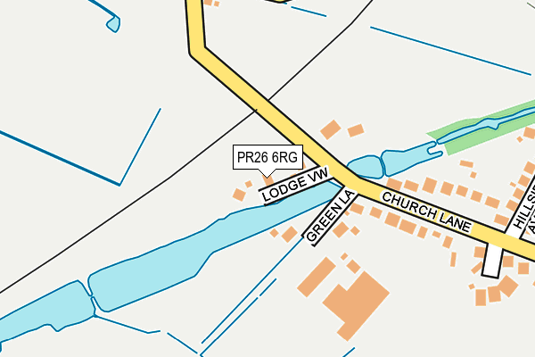 PR26 6RG map - OS OpenMap – Local (Ordnance Survey)