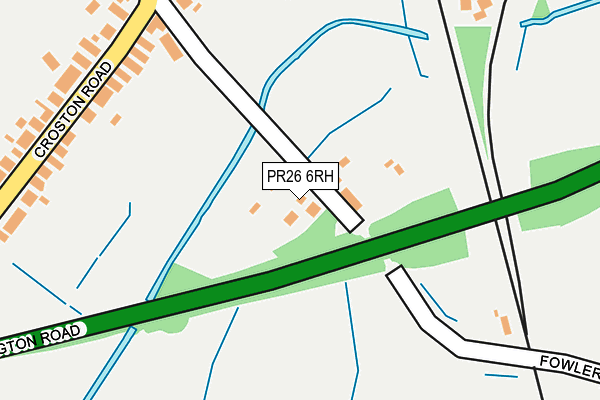 PR26 6RH map - OS OpenMap – Local (Ordnance Survey)