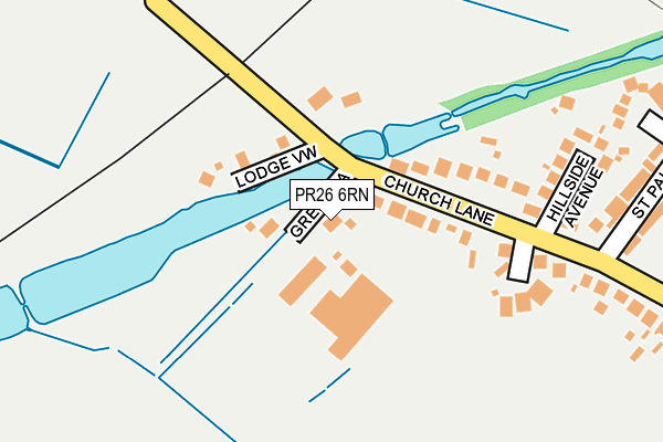 PR26 6RN map - OS OpenMap – Local (Ordnance Survey)
