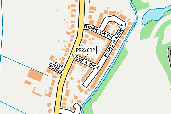 PR26 6RP map - OS OpenMap – Local (Ordnance Survey)