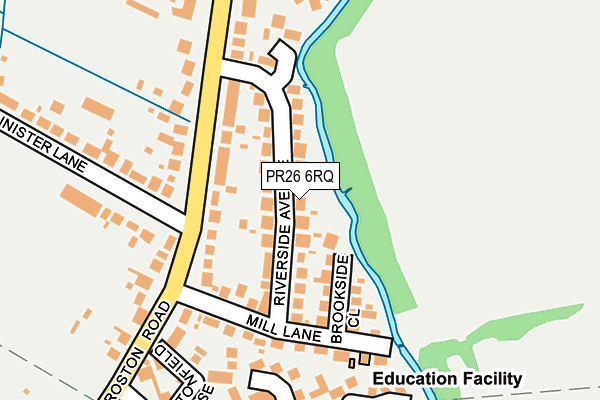 PR26 6RQ map - OS OpenMap – Local (Ordnance Survey)