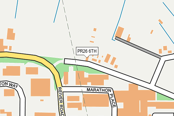 PR26 6TH map - OS OpenMap – Local (Ordnance Survey)