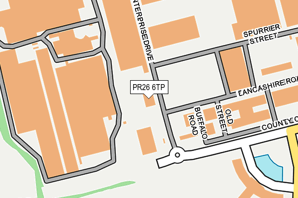 PR26 6TP map - OS OpenMap – Local (Ordnance Survey)