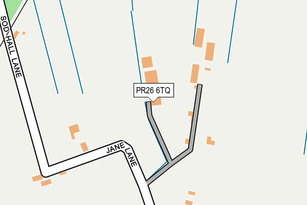 PR26 6TQ map - OS OpenMap – Local (Ordnance Survey)