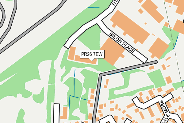 PR26 7EW map - OS OpenMap – Local (Ordnance Survey)