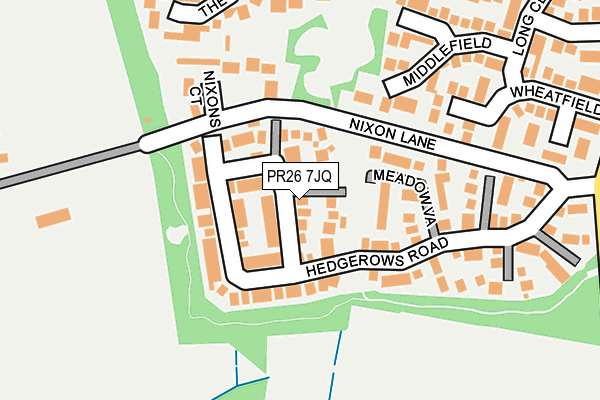PR26 7JQ map - OS OpenMap – Local (Ordnance Survey)