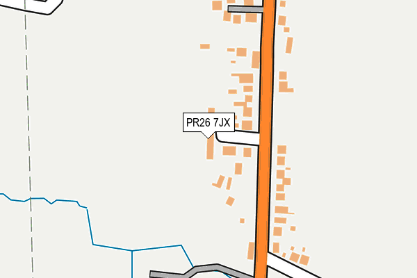 PR26 7JX map - OS OpenMap – Local (Ordnance Survey)