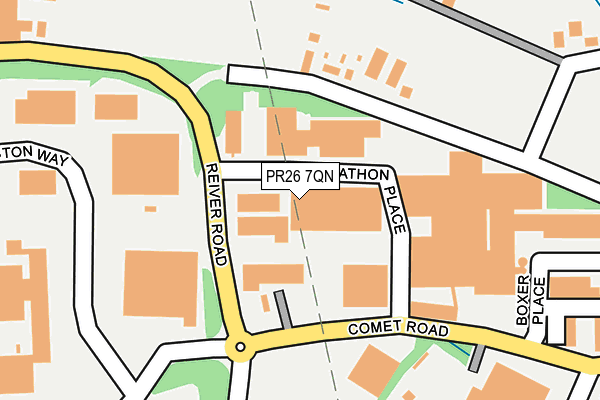 PR26 7QN map - OS OpenMap – Local (Ordnance Survey)