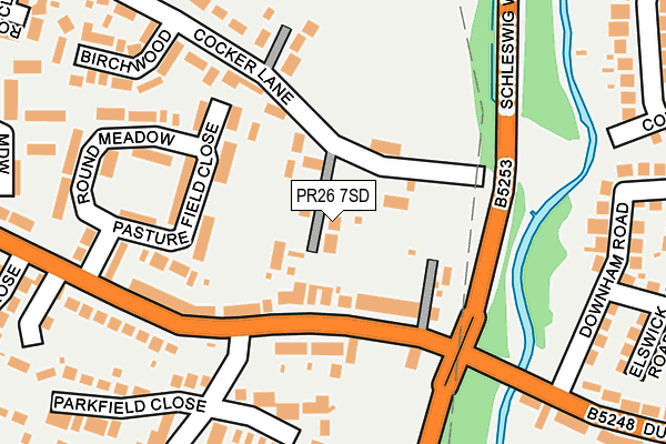 PR26 7SD map - OS OpenMap – Local (Ordnance Survey)