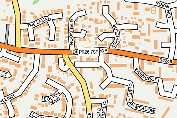PR26 7SF map - OS OpenMap – Local (Ordnance Survey)