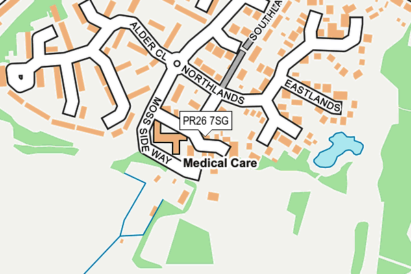 PR26 7SG map - OS OpenMap – Local (Ordnance Survey)