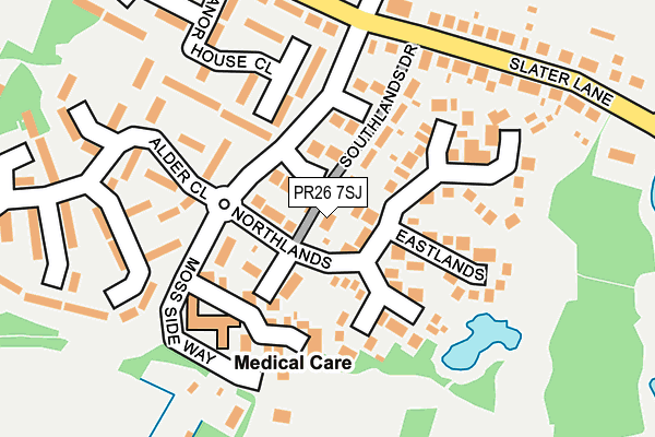 PR26 7SJ map - OS OpenMap – Local (Ordnance Survey)